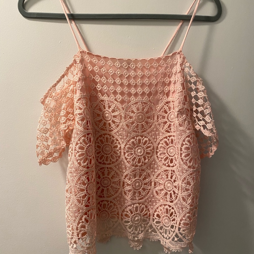 Pink Lace Top